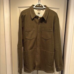 Duluth Trading Co Green Sherpa Lined Heavy Utility Shackit Size L